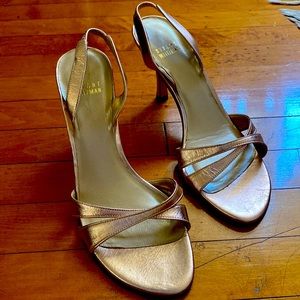 Stuart Weitzman 7.5 rose gold heels